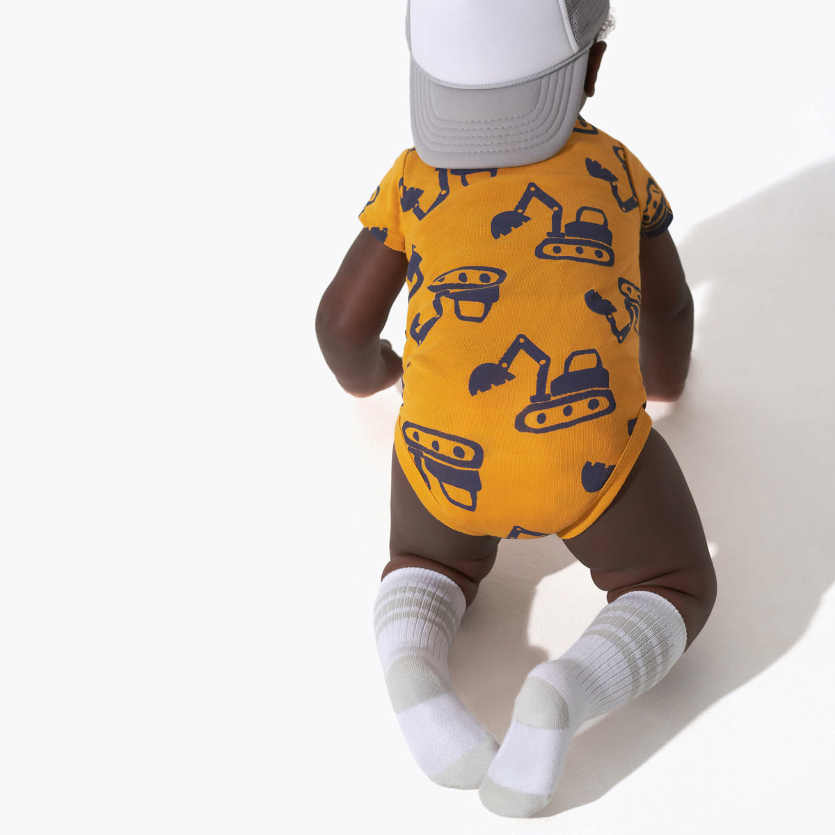 8-Pack Baby Boys Construction Zone Short Sleeve Onesies Bodysuits, view 3