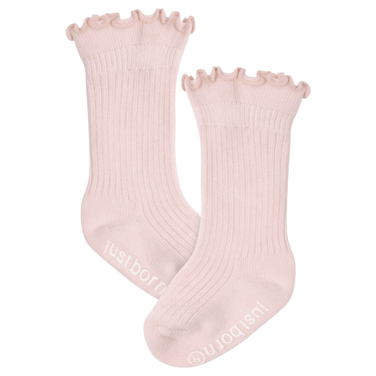6-Pack Baby Girls Dusty Pink Socks, view 6