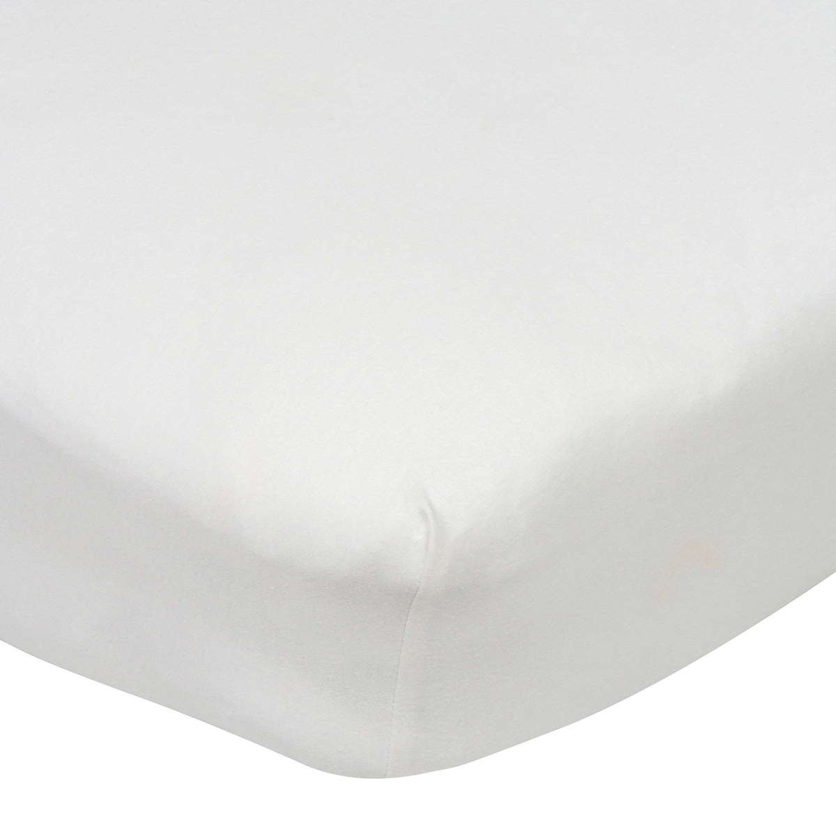 Baby Neutral White Fitted Crib Sheet