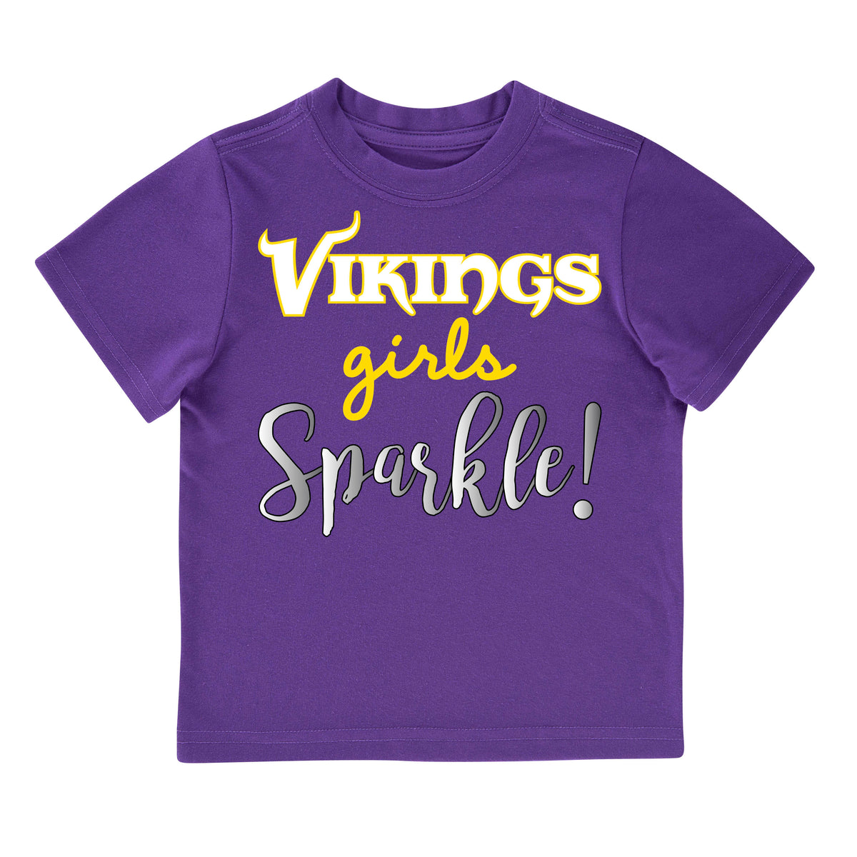 Minnesota Vikings Toddler Girls Short Sleeve Tee