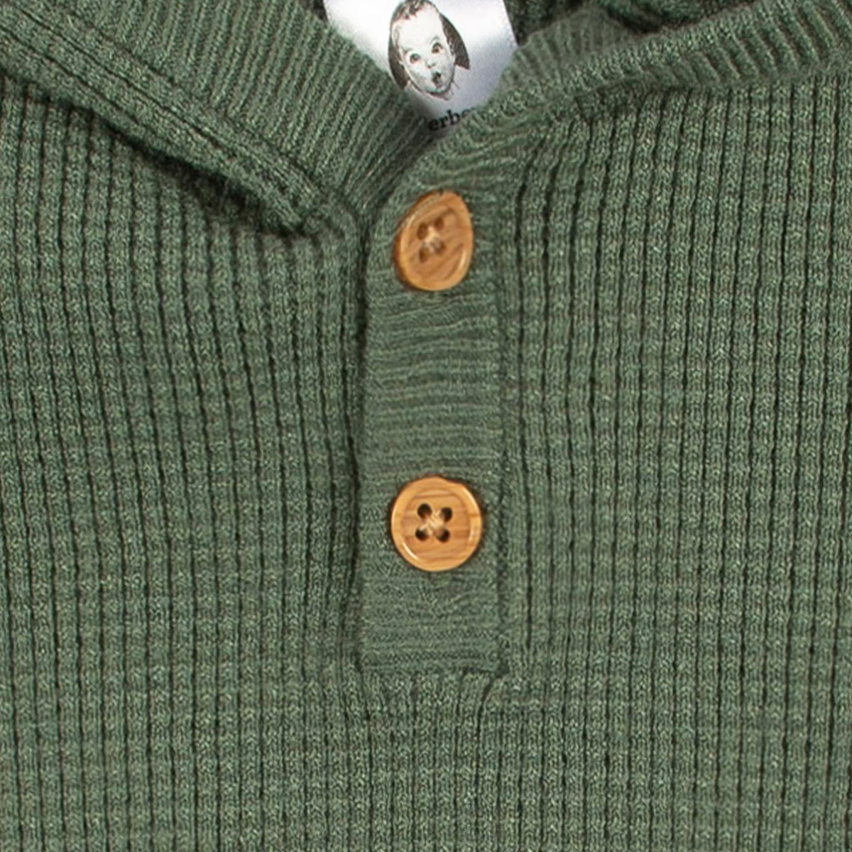 2-Piece Infant and Toddler Boys Olive Green Sweater Knit Set, view 6