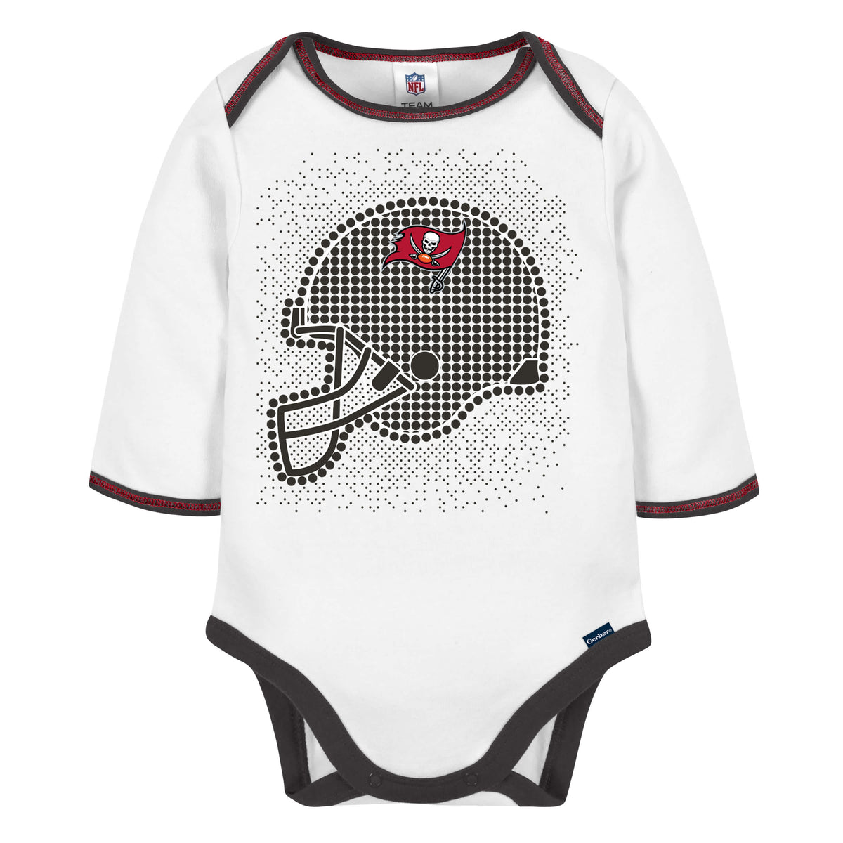 3-Piece Baby Boys Buccaneers Bodysuit, Footed Pant, & Cap Set, view 3