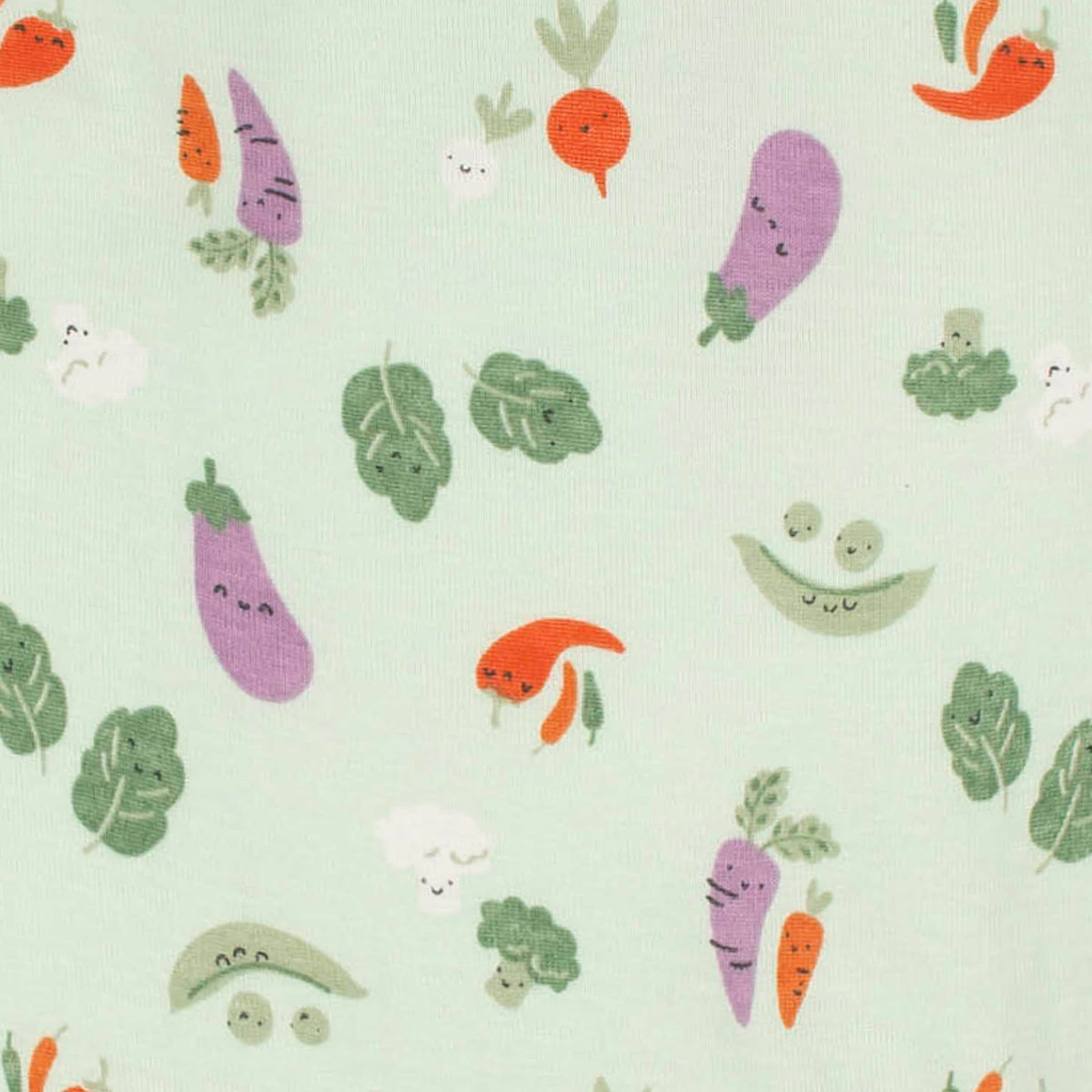 4-Pack Baby Neutral Happy Veggies Gowns, view 7