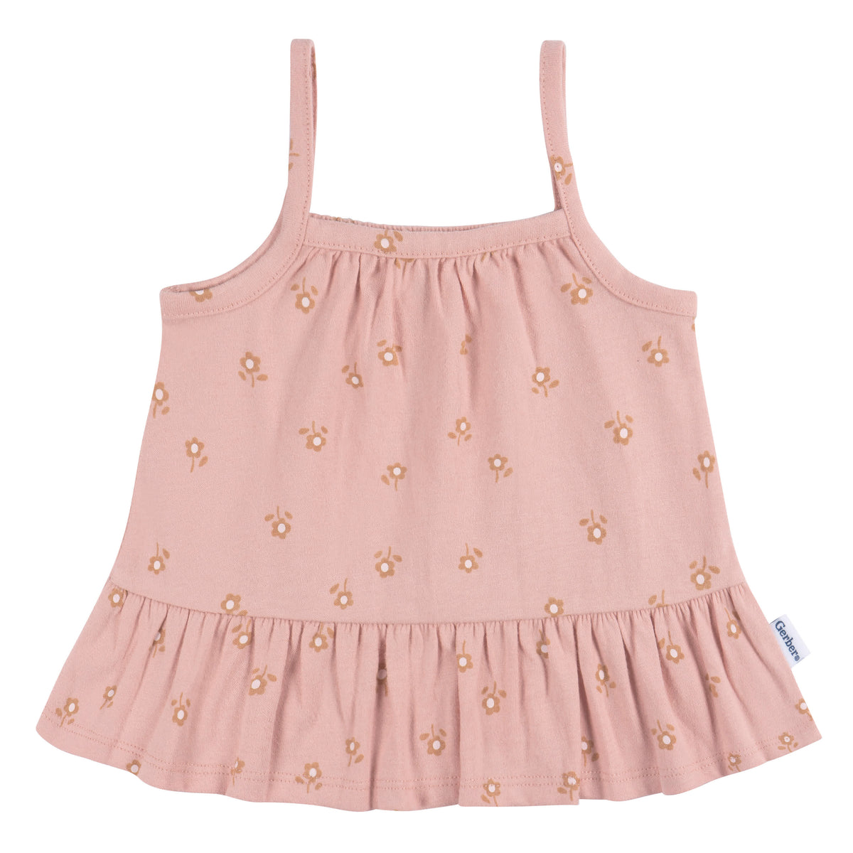 2-Piece Baby Girls Poppies Tank and Diaper Cover, view 2