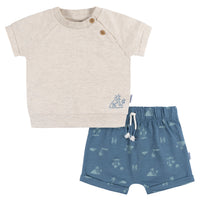 2-Piece Baby Boys Surf T-Shirt and Shorts