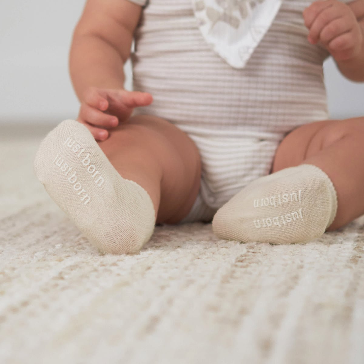 6-Pack Baby Neutral Natural Leaves Socks, view 2